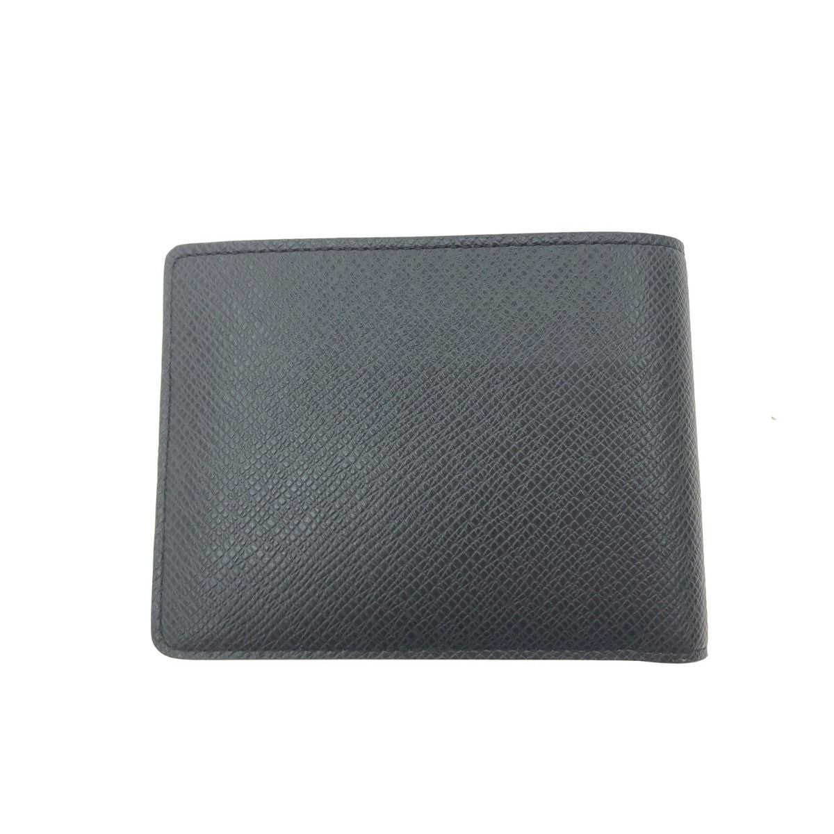 Louis Vuitton Men's Bifold Wallet Taiga Portefeuille Multiple M30295 Black