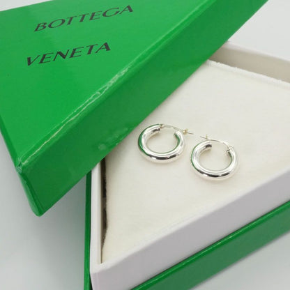 Bottega Veneta Silver Hoop Earrings 25-1593 Box