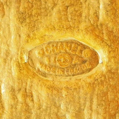 Chanel Coco Mark Cross Bell Vintage Gold Plated Gold 94A Ladies 170g Necklace