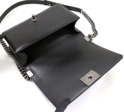 Chanel Shoulder Bag Handbag Boy Chanel Chain Shoulder Bag Caviar Skin Black