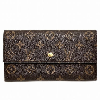 Louis Vuitton Monogram Portefeuille International M61217 Long Wallet Trifold