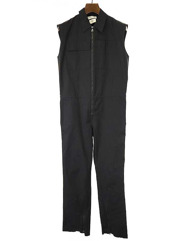 Bottega Veneta 20ss Sleeveless Cotton Jumpsuit Black 36 612003 Vkj40
