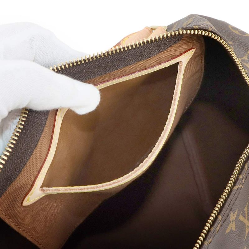 Louis Vuitton Monogram Speedy 35 Hand Bag Brown M41524 Gold Hardware Speedy 35