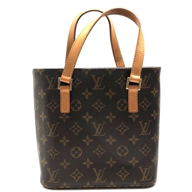 Louis Vuitton Monogram Vavin PM M51172 Handbag Leather Brown Ladies Used 006356