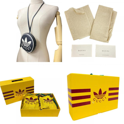 Gucci 721903 Trefoil Leather Shoulder Pouch Adidas Collaboration Card