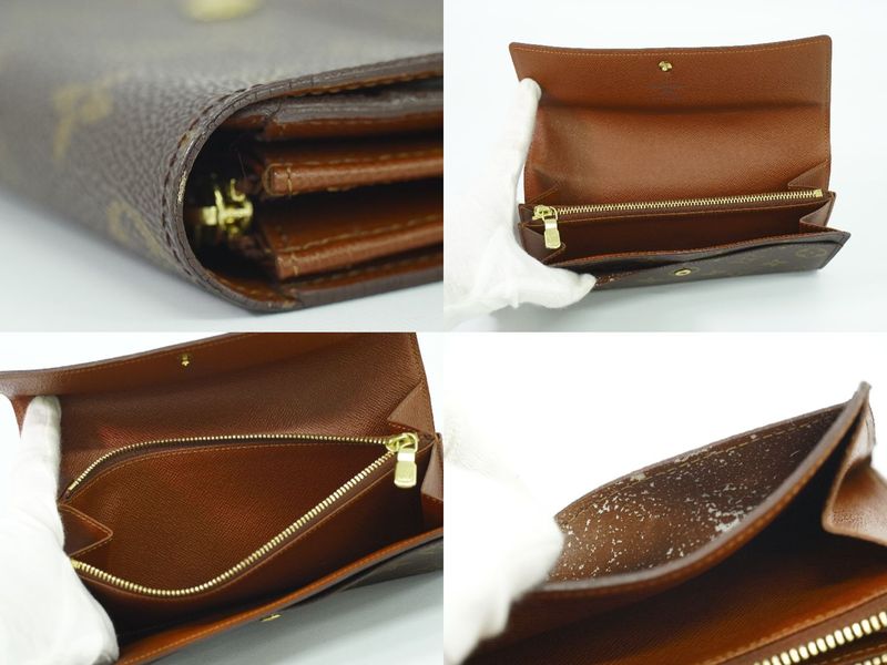 Authentic Louis Vuitton LV Pochette Porte Monet Cles Di Monogram Long Wallet