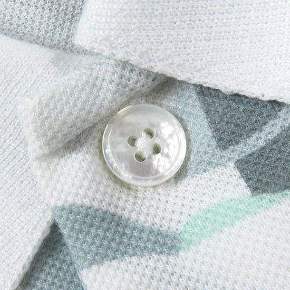 Hermes 23SS 100% Cotton All-over Pattern Shell Button Short-sleeved Polo Shirt