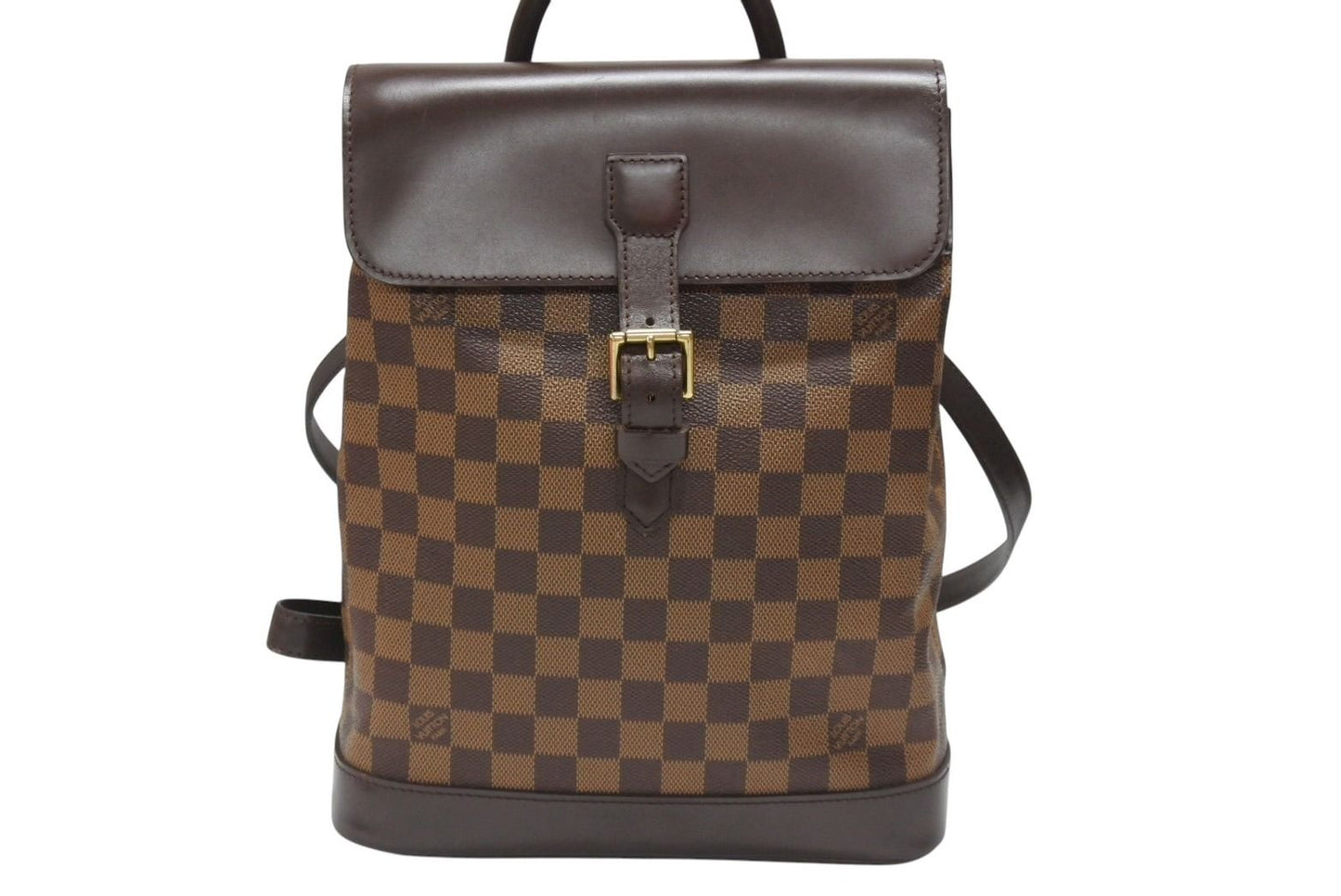 Louis Vuitton Damier Soho Backpack Brown Leather — view 2