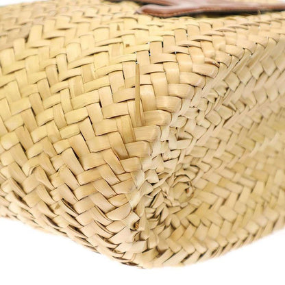 Celine Triomphe Medium Classic Pannier Basket Tote Bag Beige Brown