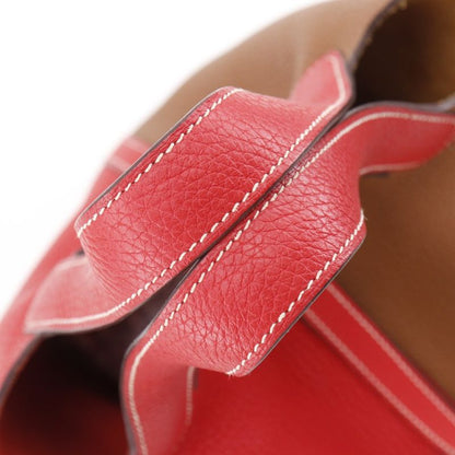 Hermes Picotin Lock Cazac 18PM Bicolor Taurillon Clemence Brown/red D Ladies