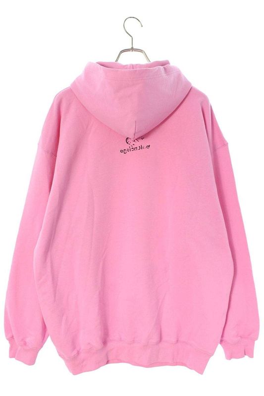 Balenciaga 22AW 578135 Tnvh2 Logo Print Pullover Hoodie Women's XS