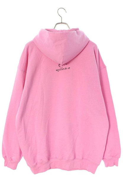 Balenciaga 22AW 578135 Tnvh2 Logo Print Pullover Hoodie Women's XS