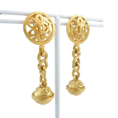 Chanel Gold Plated 95P Ladies 14.2g Earrings With Bells