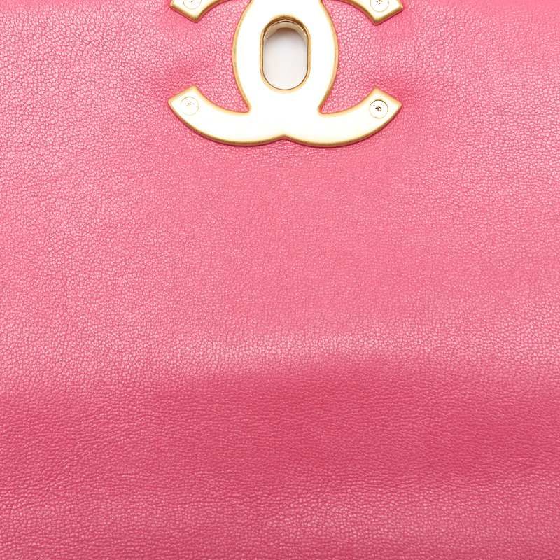 Chanel 19 Matelasse 2way Chain Shoulder Lambskin Pink With Gold And Silver