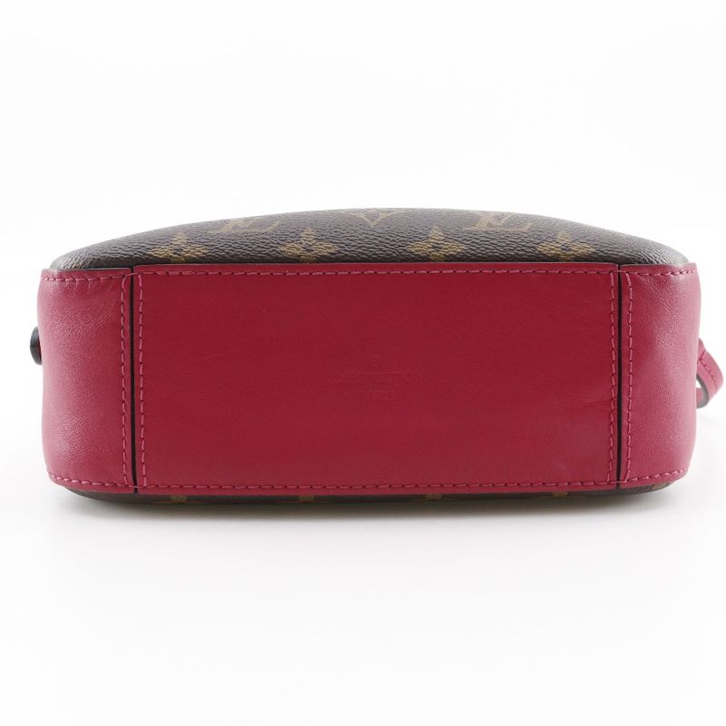 Louis Vuitton Saintonge 2WAY M43556 Monogram Canvas Coquelicot Brown/red Ca1108