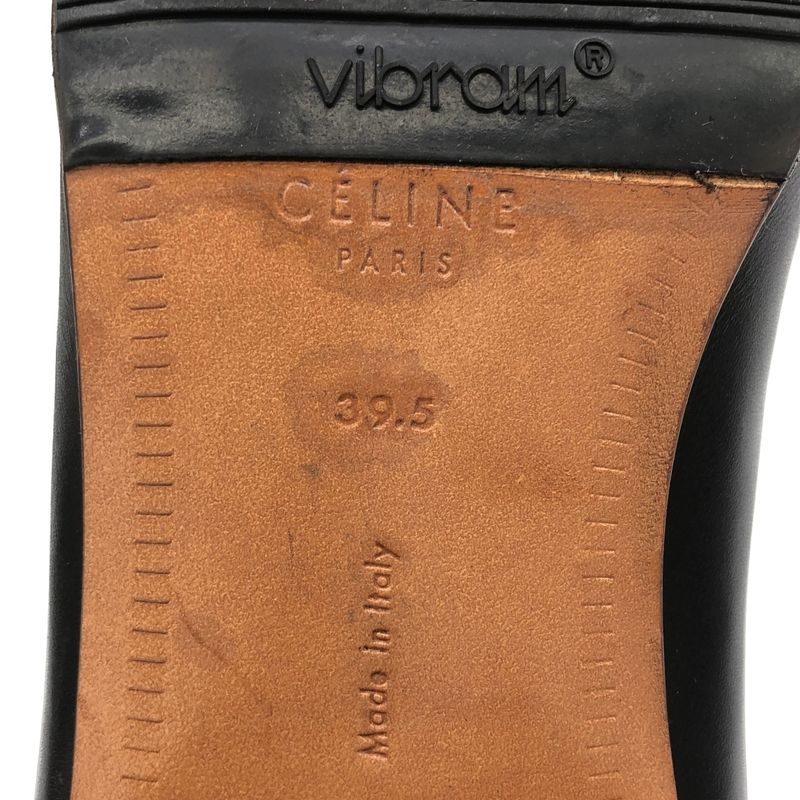 Celine Phoebe Period Side Gore Leather Boots Black 39.5