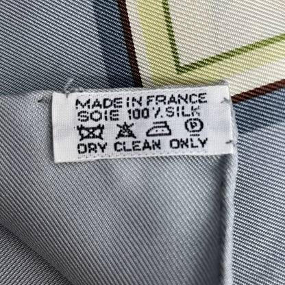 Hermes Carre 90 Wwwhermescom World Map Scarf Silk Gray Orange Multicolor