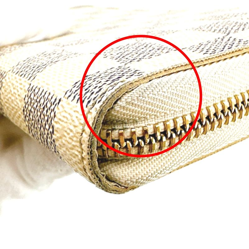 Louis Vuitton N60012 Damier Azure Round Zipper Long Wallet Zippy Organizer Long