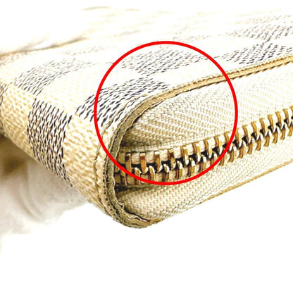 Louis Vuitton N60012 Damier Azure Round Zipper Long Wallet Zippy Organizer Long