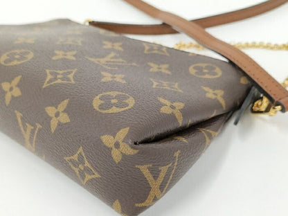 Louis Vuitton Pallas Clutch 2WAY Shoulder Bag Monogram Brown M41639
