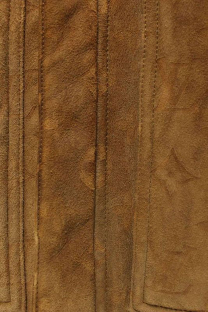 Louis Vuitton 20AW Hjl62eygl Sher Ring Embossed Monogram Mouton Leather Jacket