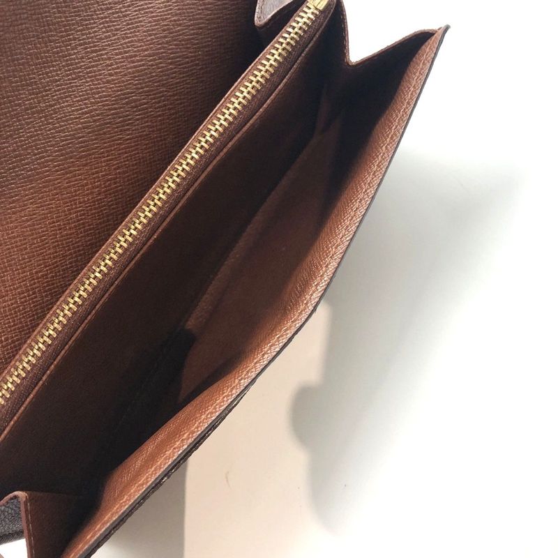 Louis Vuitton M61725 Porte Monet Cles Di Long Wallet Preowned 005888