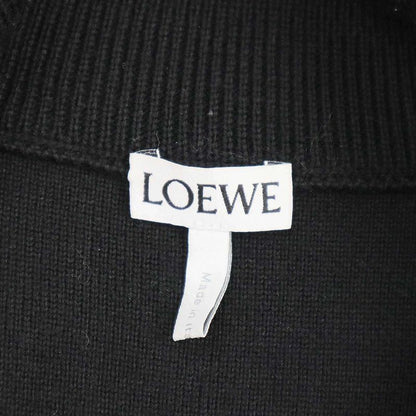 Loewe 23aw Anagram Zip-Up Wool Knit Sweater H526y16k42 Black XXL