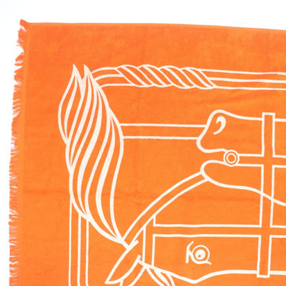 Hermes 25SS Yachting - Tattoo/cadrige PM 100% Cotton Geranium Bath Towel Made