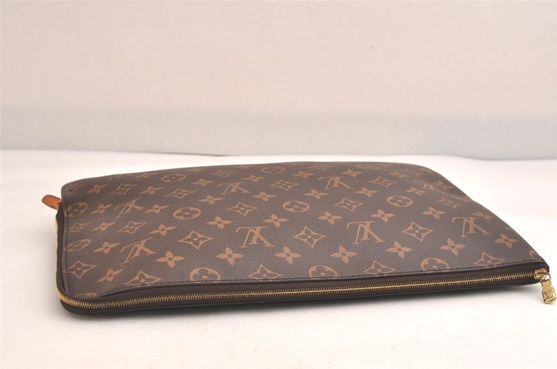 Louis Vuitton Monogram Etui Voyage MM Clutch Bag Wallet M44499 LV 3345n