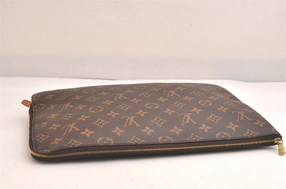 Louis Vuitton Monogram Etui Voyage MM Clutch Bag Wallet M44499 LV 3345n