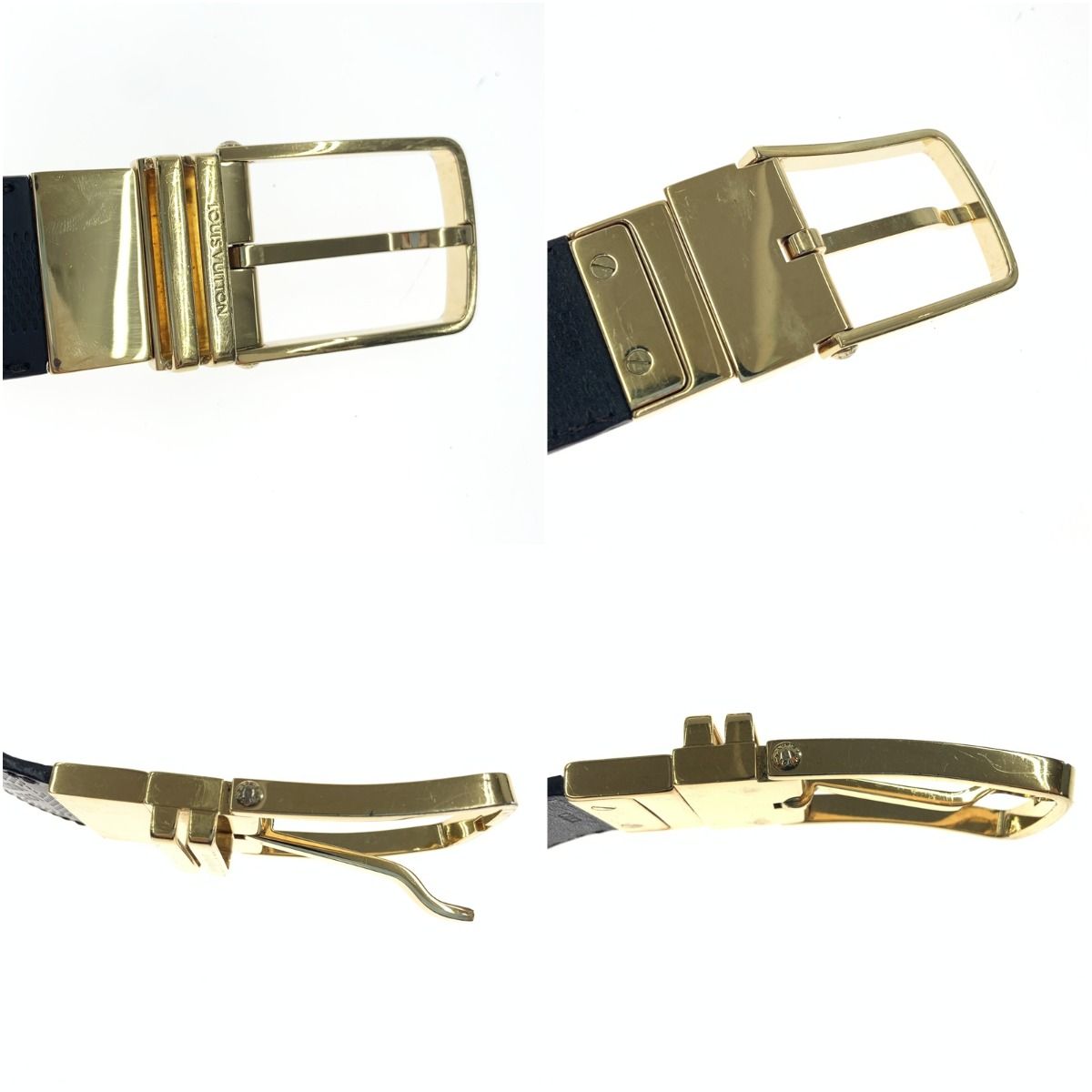 Louis Vuitton Damier Infini Suntulle Boston 35mm (1.38in) Reversible Belt