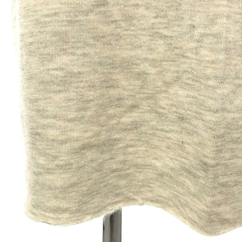 Celine - Cashmere Silk Grafted Knit Dress - M - Heather Grey - Women's