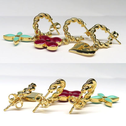 Louis Vuitton Earrings Boucle Dreille Sweet Monogram M65472 3 Pieces