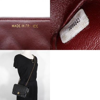 Chanel Diana 22 Chain Shoulder Matelasse Vintage A01164 Lambskin Black Ladies