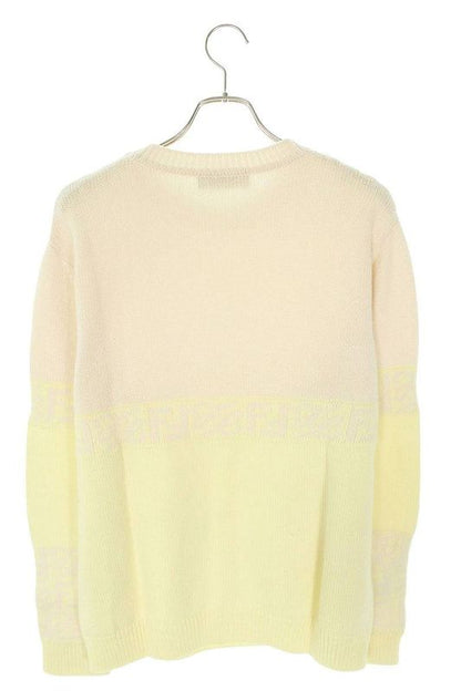 Fendi Fzx037 AIBM Zucca Pattern Bicolor Knit Men 50
