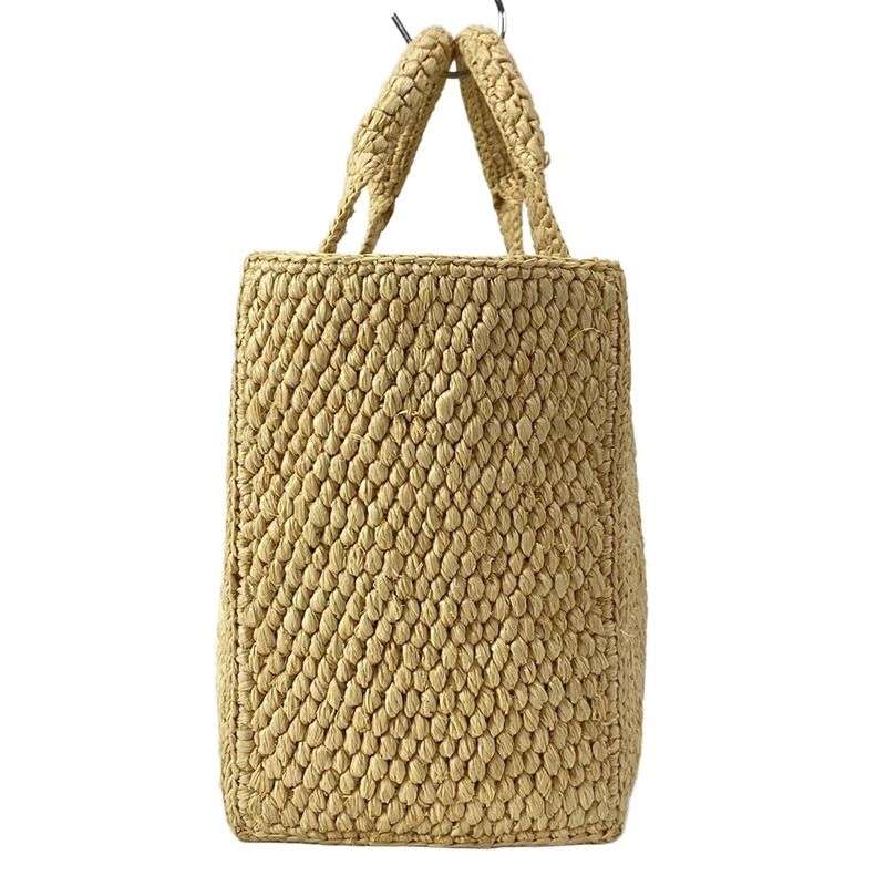 Celine Tote Bag Small Cabas Tais Beige And White Bag