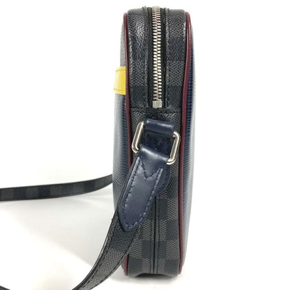 Louis Vuitton Shoulder Bag Danube Slim M55100 Damier Graphite Canvas Navy