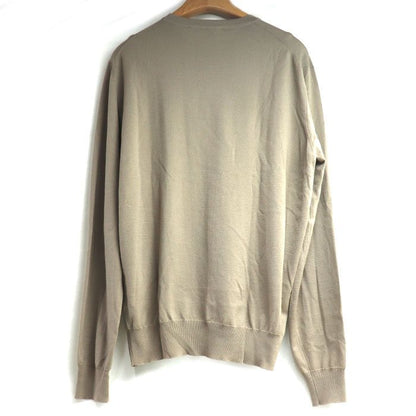 Hermes Long Sleeve Crew Neck Knit Grey M Men's Preowned