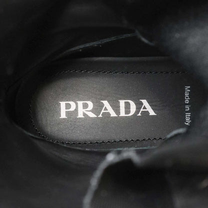 Prada Rodeo Leather Technical Nylon Boots Black 36 1 2