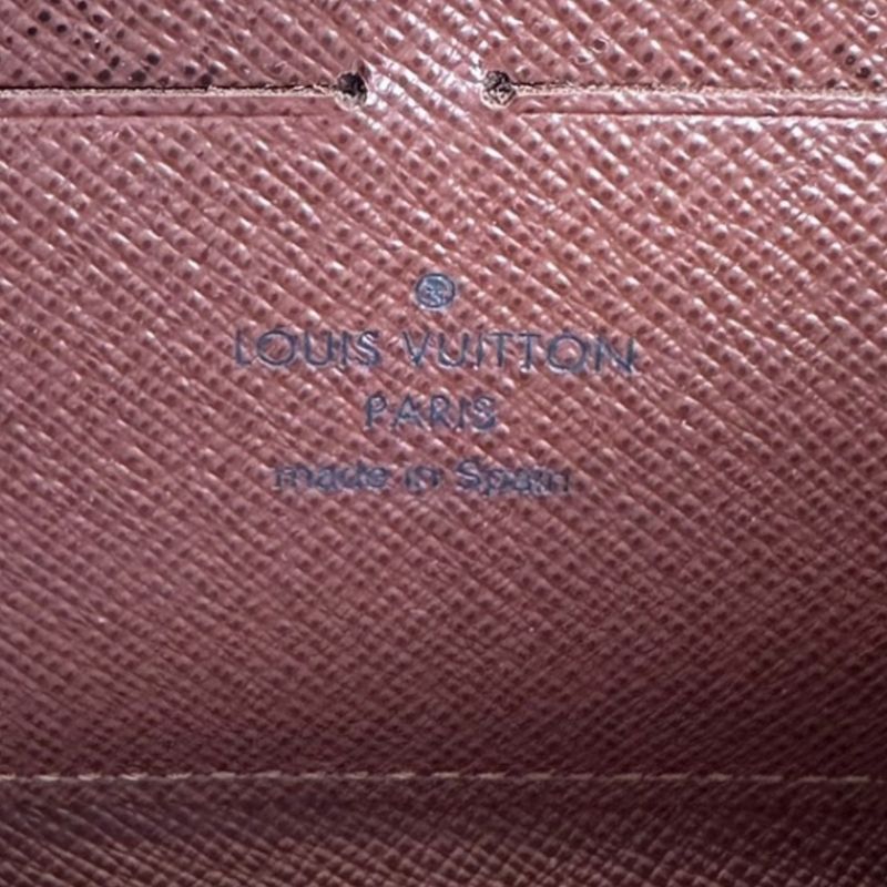 Louis Vuitton M60017 Monogram Zippy Wallet Round Zipper Long Wallet Louis