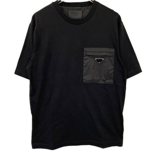 Prada 24 Ujn661 Black Re-nylon Jersey T-shirt M