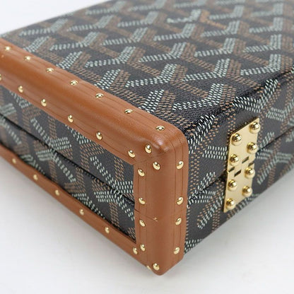 Goyard Minaudiere Trunk Bag Shoulder Bag Goyard Din Canvas Minaudiere Trunk Bag