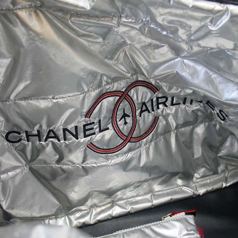 Chanel 2015 Chanel Airlines Reversible Tote Bag Navy