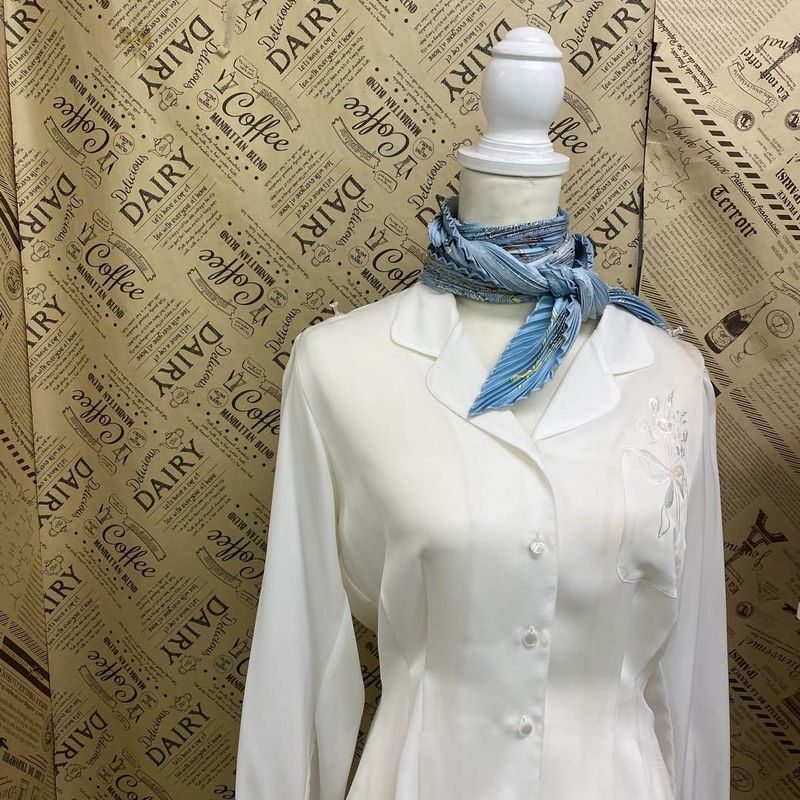Hermes Silk Scarf Pleated Gathered Swan Shawl