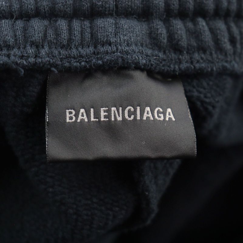 Balenciaga 25SS 740028 Laurel Baggy Sweatpants 100% Cotton Damaged Baggy