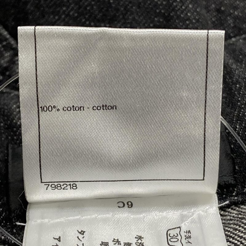 Chanel Jeans Size 38 M Women's P41841 Black Cotton