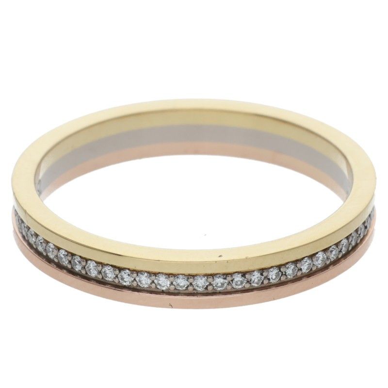 Cartier Vendome Louis Cartier 18K Yellow Gold Diamond Ring Men's 61 21