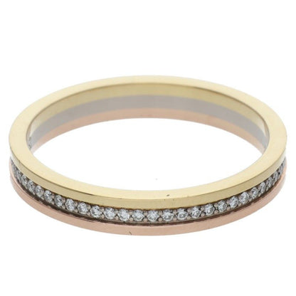 Cartier Vendome Louis Cartier 18K Yellow Gold Diamond Ring Men's 61 21