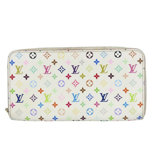 Louis Vuitton Long Wallet Zippy Wallet M60274 Monogram Multicolor Bronze White