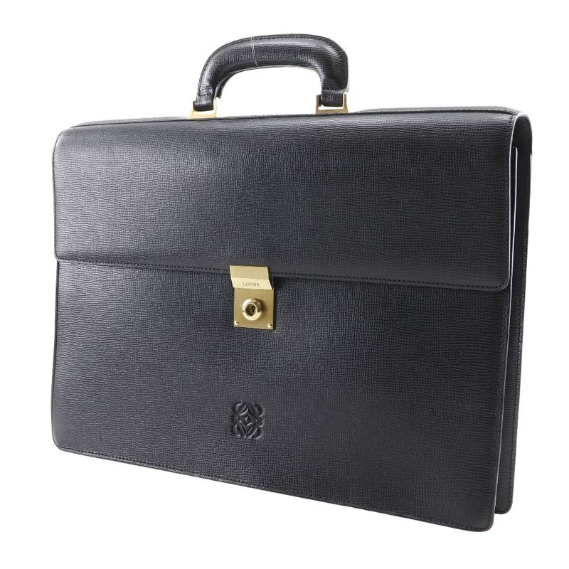 Loewe Anagram Vintage Calf Black Men's Business Bag